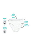 Organic Cotton 2y-14y Hipster Bikini underwear Soft and Fresh Panties 3 Pack Underwear Set 